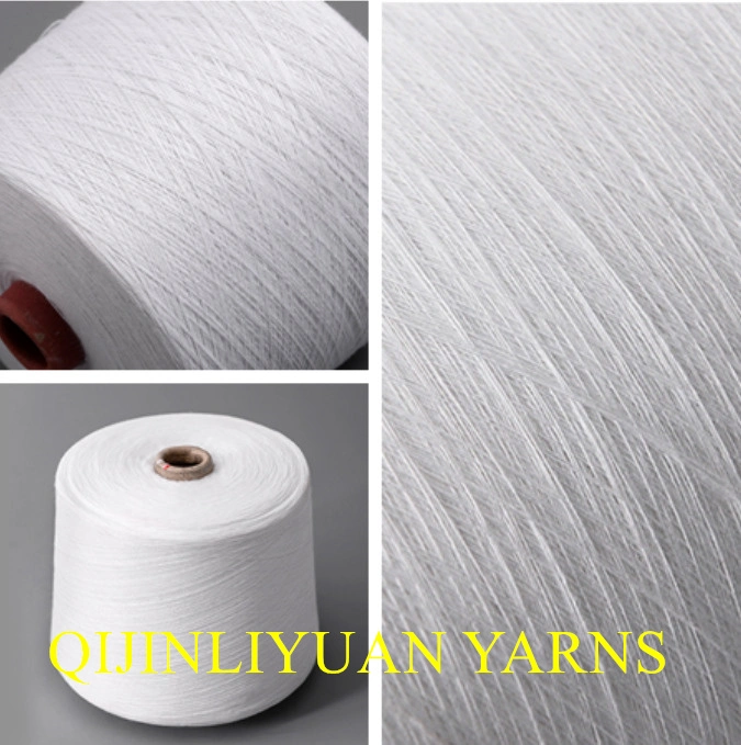 Textile Cotton Yarns 40s/1 Weaving and Knitting Dyed and Raw White Yarn